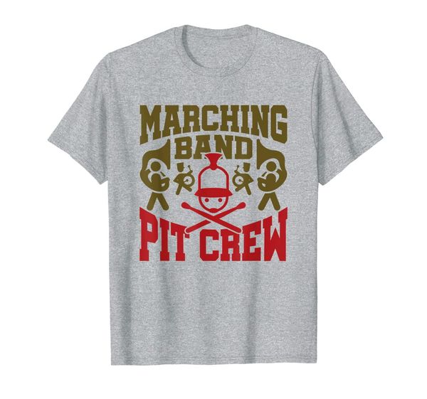 

marching band pit crew shirt, White;black