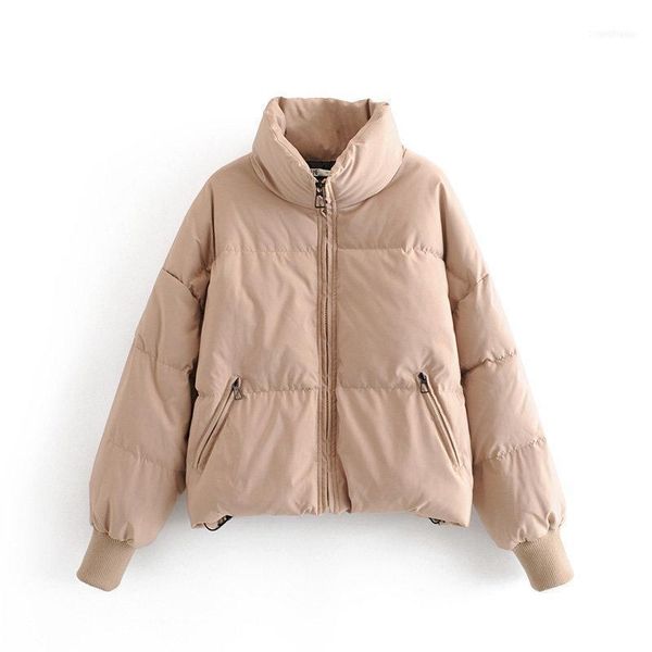 

autumn and winter products european american street fashion casual all-match loose bread coat cotton jacket1, Black