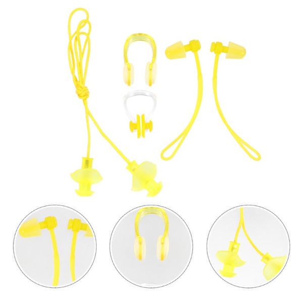 

nose clip 4pcs earplugs and set ear protection swimming kit for children adult