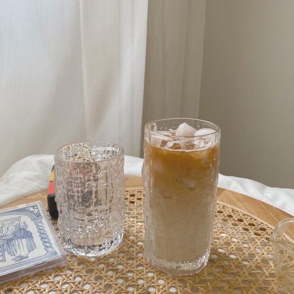 

wine glasses ins korean glass cup mugs coffee cups milk home decorations
