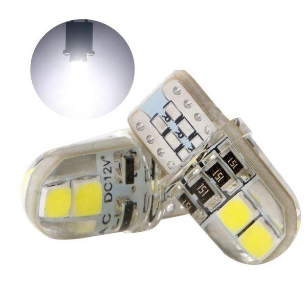 

emergency lights wholesales 100x t10 led w5w canbus 3030 4 smd 194 168 non polar auto wedge tail side bulb reading plate lamp