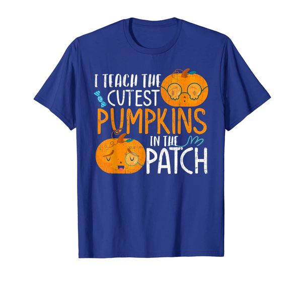 

funny i teach the cutest pumpkins in the patch gift t-shirt, White;black