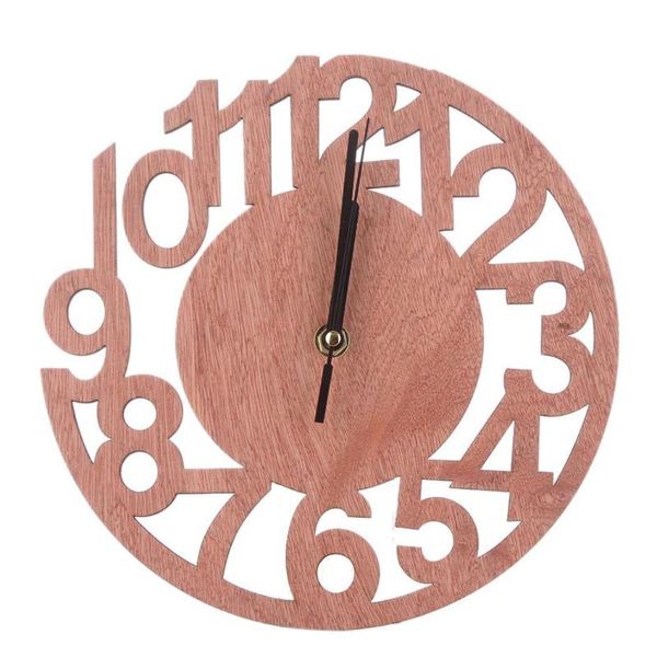 

wall clocks selling 2021 products bedroom 1inch clock round decor 5v 9 approx wood 23cm home tree office relogio de parede