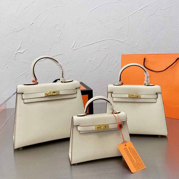 

women bag palm grain calf leather handbag hardware belt logo purse with silk ribbon nice