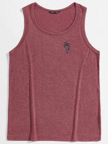 

men coconut tree tank w3wn#, White;black