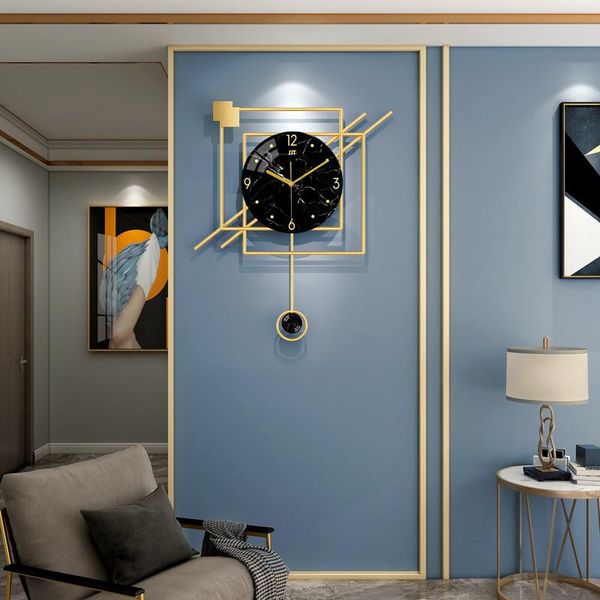 

nordic clock hanging living room light luxury modern simple personality creative art wall fashion home decoration clocks