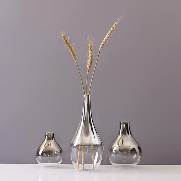 

vases simple creative handcraft glass vase deskbottle for flower plant terrarium hydroponic container wedding home decor