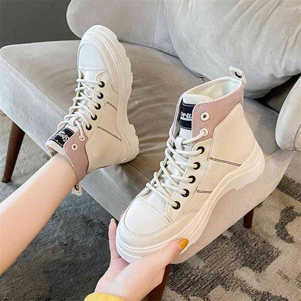 

spring autumn super fiber soft leather waterproof women's primary and middle school students' high running shoes big, Black