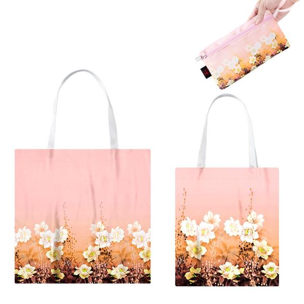 

storage bags fashionable portable large-capacity environmental foldable shopping bag space saving supermarket