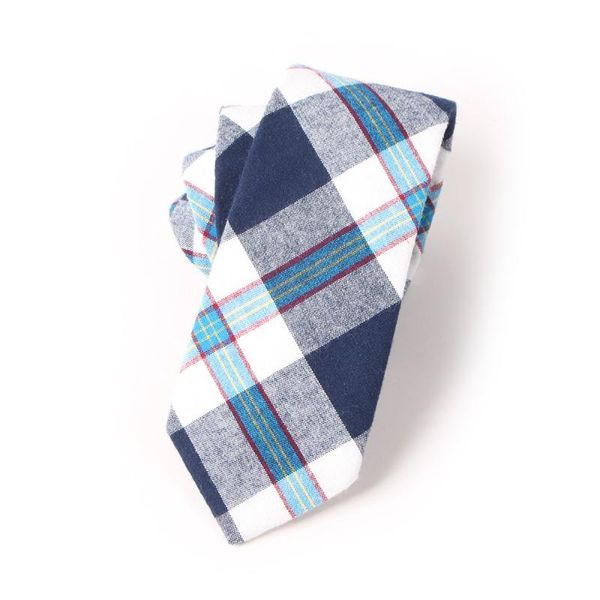 

bow ties 6cm fashion casual men's cotton tie plaid shirt wedding evening party business dress, Black;gray