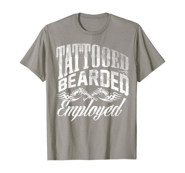 

Tattooed, Bearded Employed - Beard Grooming Care T-Shirt, Mainly pictures