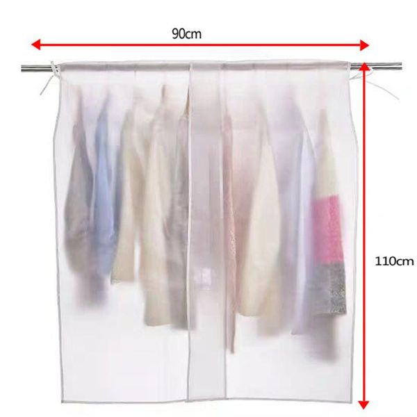 

clothing & wardrobe storage 2 sizes clothes dust cover 3d translucent dustproof towel dampproof hanging case suit dress organizer