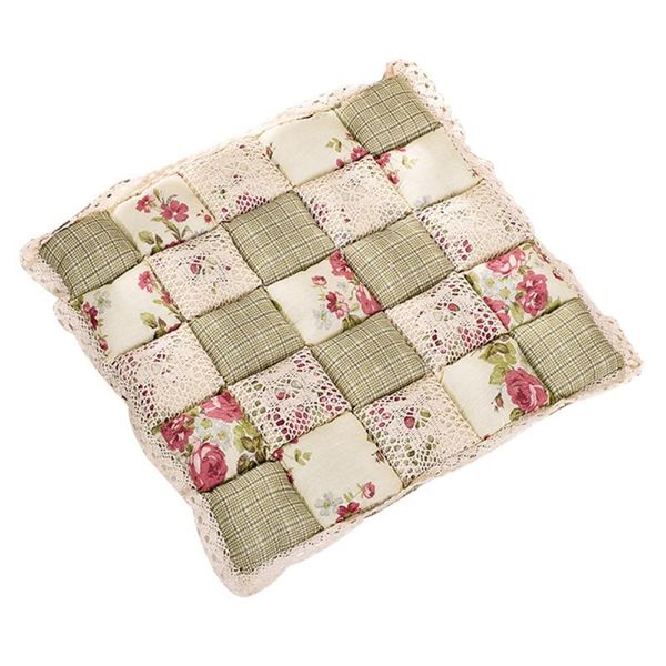 

cushion/decorative pillow four seasons buttocks mat with lace pastoral dining chair seat cushions pad thickened cushion student office stool
