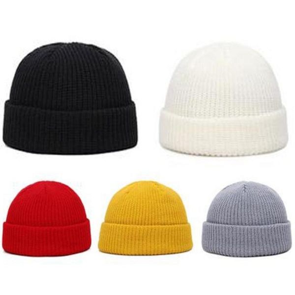 

winter hat men women knit cuff beanie fashion warm cap elasticity hats for christmas halloween thanksgiving gift outdoor, Black;white