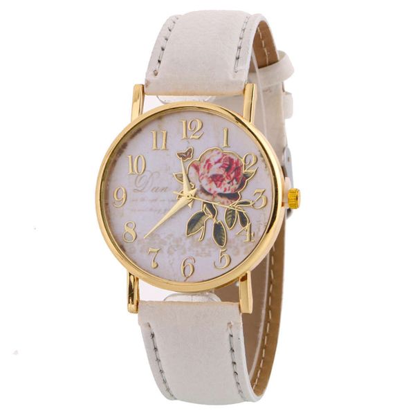 

watch rose design belt fashion straight geneva hot, Slivery;brown