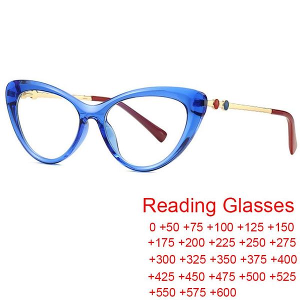 

sunglasses presbyopia glasses 0 to +6.0 strength anti blue light computer eyeglasses 2021 vintage transparent cat eye frame oculos, White;black