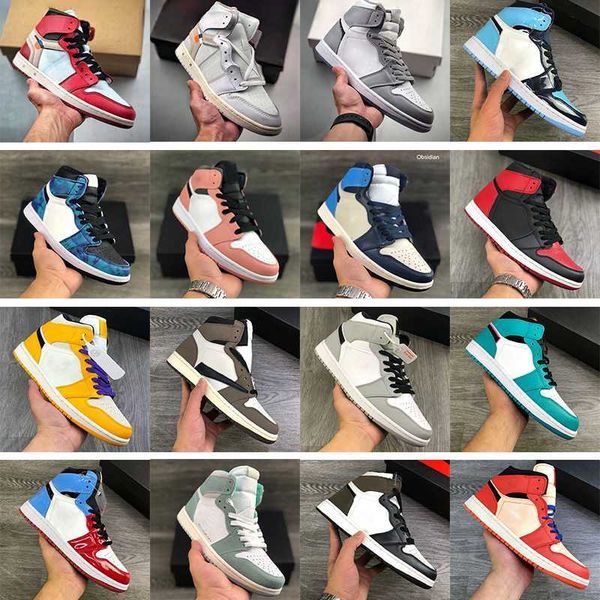 

chicago light smoke grey basketball shoes jumpman 1s dark mocha melody ehsanis sneakers fearless obsidian unc patent banned bred toe trainer, Black