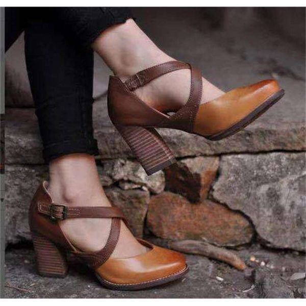 

drop shipping high heels 40-43 hollow buckle sandals in spring and summer, Black