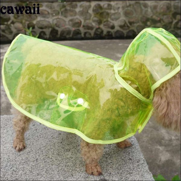 

dog apparel dog raincoat teddy small dog pet vip transparent clothes summer