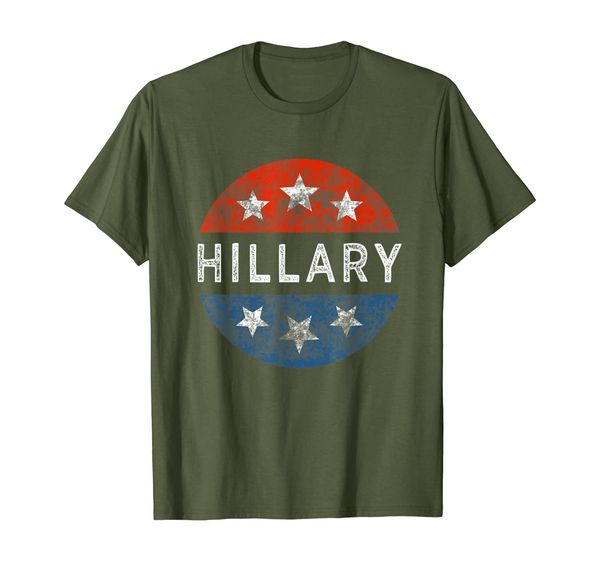

HILLARY CLINTON 2020 T shirt Red White Blue Vintage Button, Mainly pictures