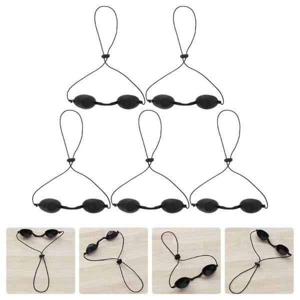 

outdoor eyewear 5pcs silicone shading goggles beauty protective eye mask sunbathing