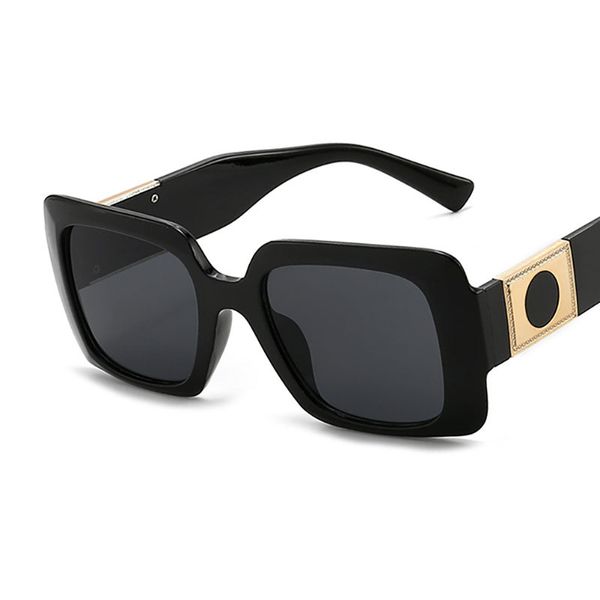 

2021 fashion new sunglasses comfortable big frame plain eyeglasses uv400 trendy glasses, White;black
