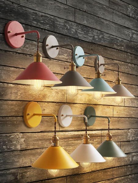 

wall lamp bedside bedroom reading creative modern simple macaron corridor living room