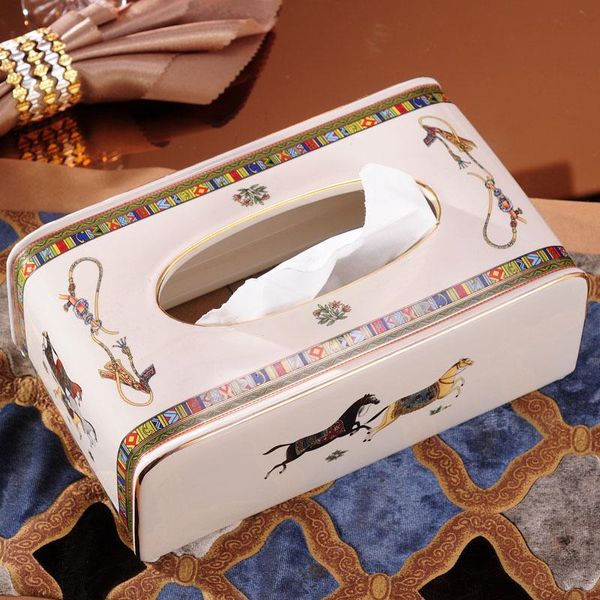 

tissue box ceramic removable organizer paper rack for livingroom bathroom useful waterproof housewear & furnishings wedding gift toilet hold