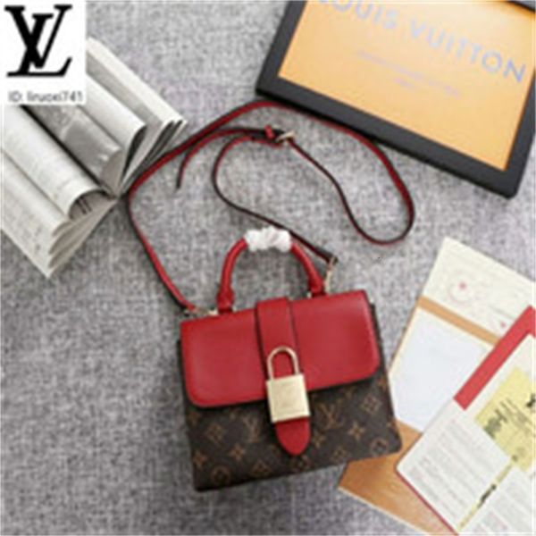 

brand designer luxury 8qpm m44141 red presbyopia leather flap crossbody bag women handbags iconic bags handles shoulder bags totes cross, Red;black