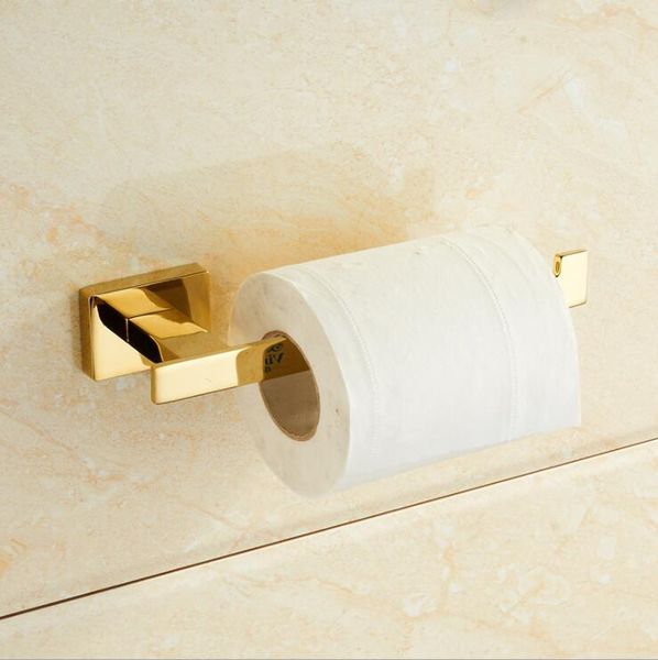 

toilet paper holders modern pure golden holder roll rack tissue bathroom storage shelves hanger
