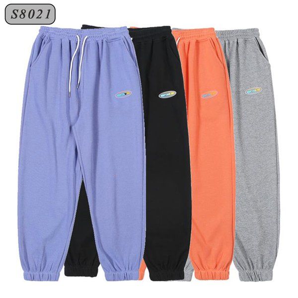 

men's fashion trend knitted sports pants, Black