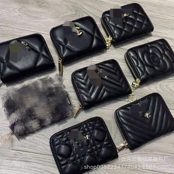 

wallet xiaoxiangfeng card bag 2021 korean version function women's short fashion change with box xm, Red;black