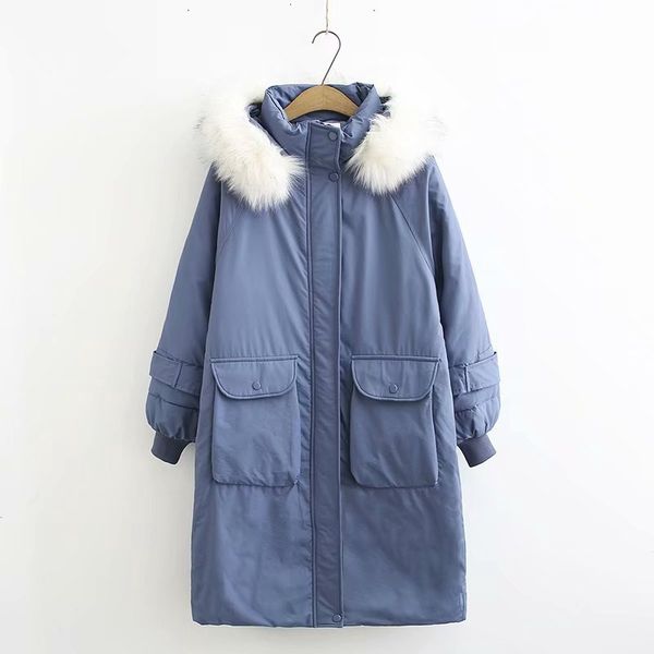 

plus size women's jackets with hat fur collar down outwear winter coat coats parkas clothes women, Black