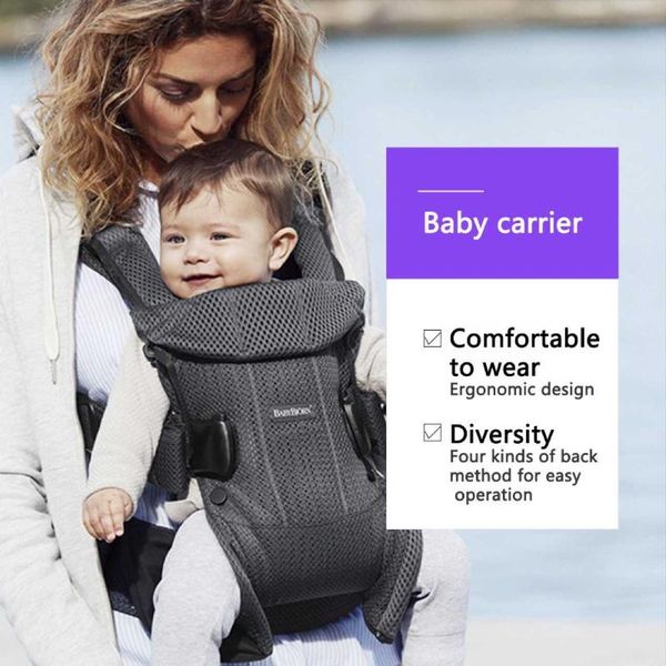 

carriers, slings & backpacks ergonomic baby carrier infant kid sling back front facing kangaroo wrap for travel 0-36 months