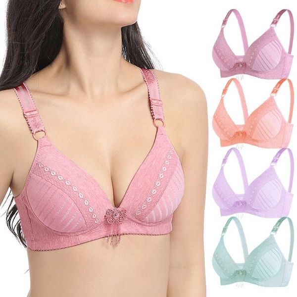 

bras faroonee women's push up brasieres thin bralette underwear fashion for women with pad vest bra 6q5716, Red;black