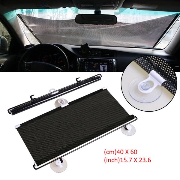 

retractable sun visor windshield auto black parts 1 pc car sunshade