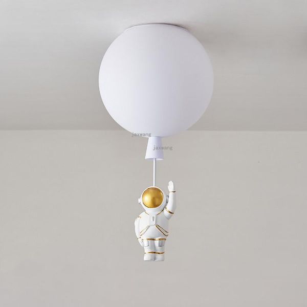 

nordic led ceiling light children's bedroom astronaut decoration balloon lighting fixtures loft lamp lights