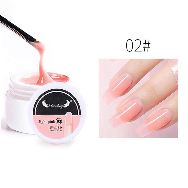 

nail gel 1pc 15ml art extension building polish set manicure semi permanent potherapy painless uv tslm1, Red;pink