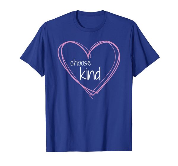 

choose kind anti-bullying t-shirt (with pink hearts), White;black