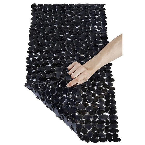 

bath mats 70x36cm bathroom anti-slip mat square toilet massage cushion solid color pvc