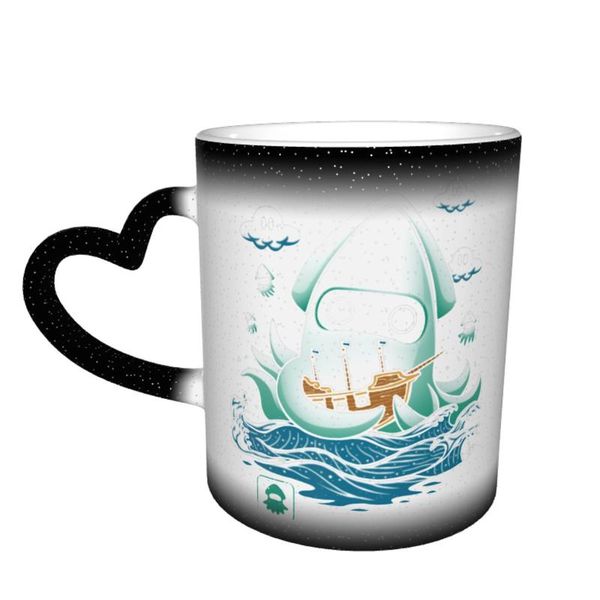 

mugs gamer mug cute ceramic chat the changes color cups