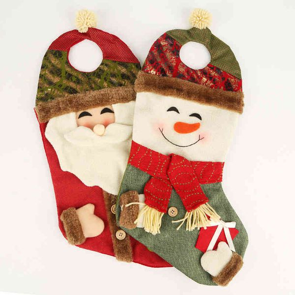 

christmas ornament pendant santa claus snowman socks stockings gift bag supplies candy
