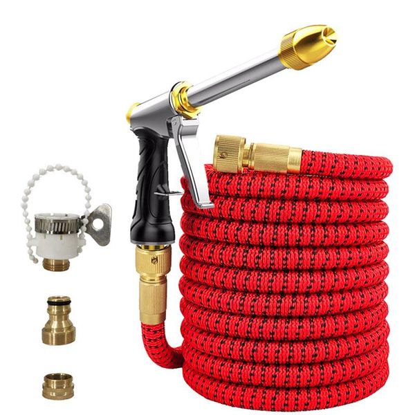 

watering equipments irrigation flexible expandable magic hose garden pipe with spray water gun high-pressure car wash cleaning tools
