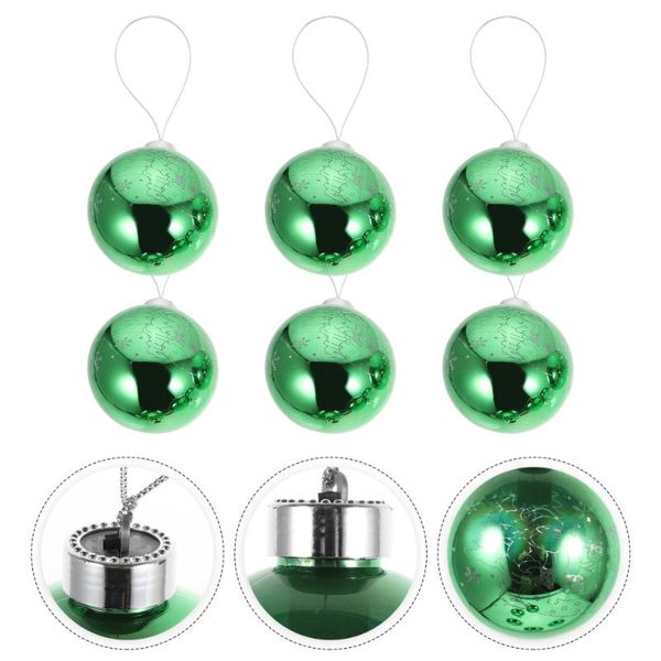 

party decoration 6pcs christmas pendants exquisite xmas style hanging balls