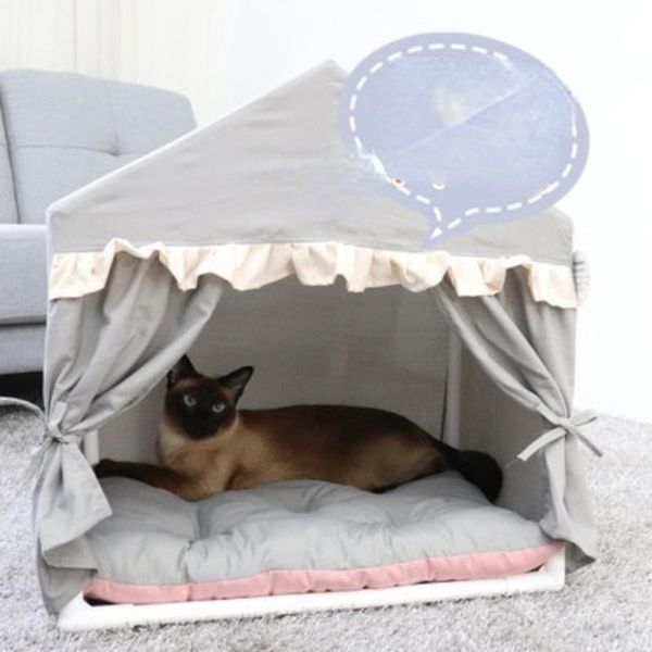 

kennels & pens cat kennel tent princess room cute creative comfortable pink bed dog supplies. beds for large dogs