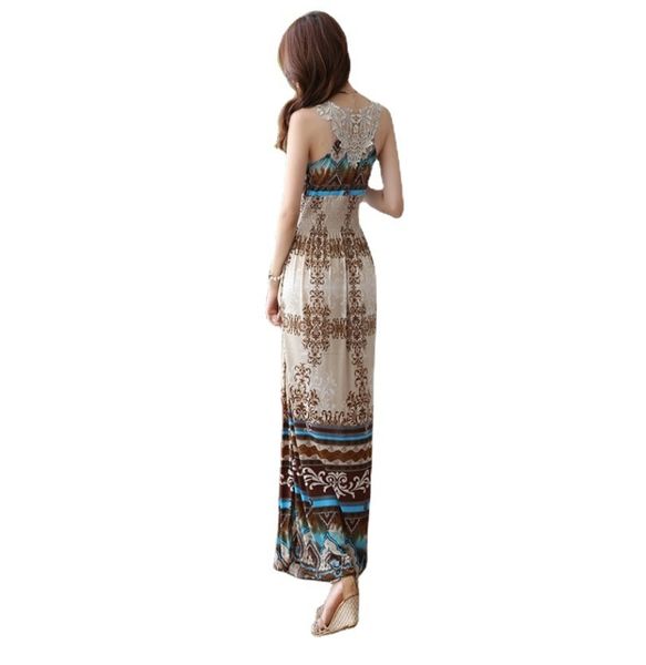 

factoryx2ze dress bohemian beach print v-neck, White;black