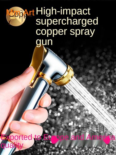 

bathroom shower sets copper toilet spray gun female flusher nozzle high pressure household water