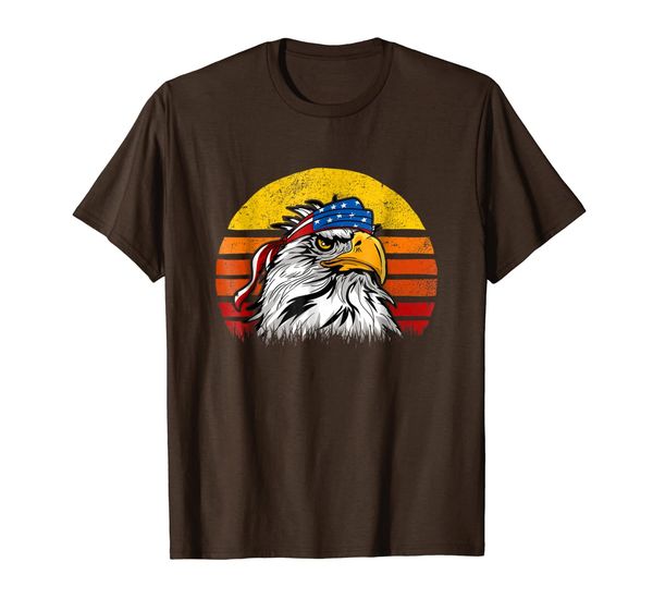 

retro merica mullet eagle sun shirt 4th of july, White;black