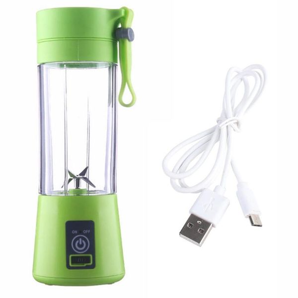 

380ml 2/4 blades mini usb rechargeable portable electric fruit juicer smoothie maker blender machine sports bottle juicing cup juicers
