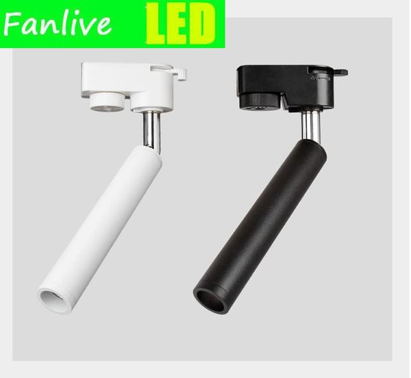 

downlights 10pcs led track light spotlight rail modern dimmable 7w 9w spot for living room bedroom corridor 85-265v deckenl